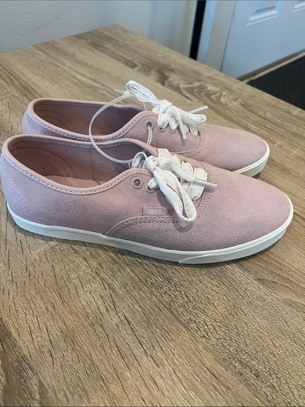 Vans Women's Canvas Sneakers - Light Pink with White Soles